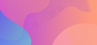 红色渐变简约几何扁平banner