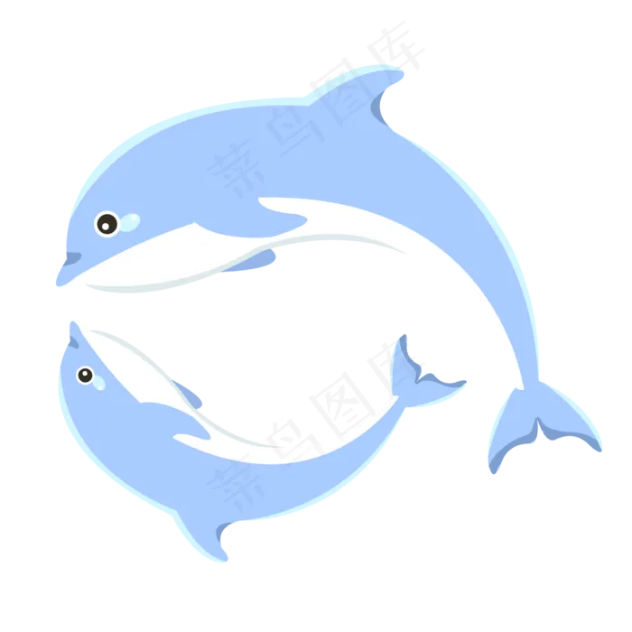 动物海洋世界海豚(2000X2000(DPI:300))psd模版下载