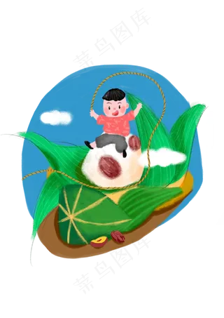 端午粽子孩童美味