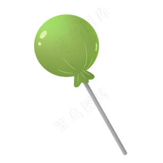 绿色简约六一儿童节棒棒糖