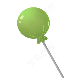 绿色简约六一儿童节棒棒糖