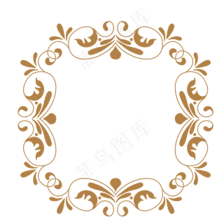 精美金色中国风边框,免抠元素