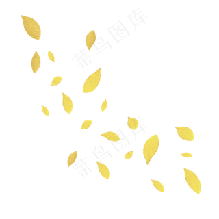 风吹散的落叶漂浮素材免费下载