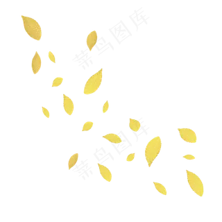 风吹散的落叶漂浮素材免费下载