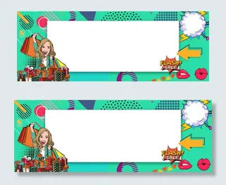 类波普风促销banner