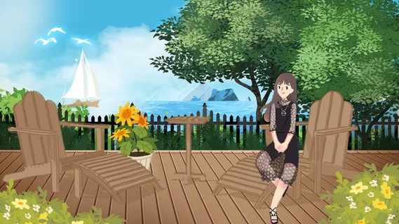 夏天室外旅游女孩 夏天室外旅游女孩