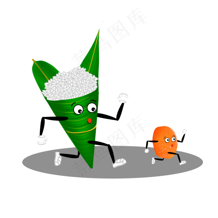 绿色的粽子(2000X2000(DPI:300))psd模版下载