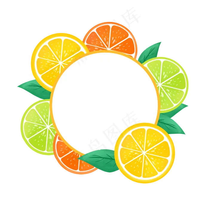 夏季水果边框1