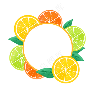 夏季水果边框1