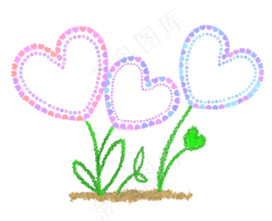 漂亮的心形相框边框