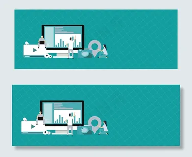 25D矢量商务办公banner 25D矢量商务办公banner