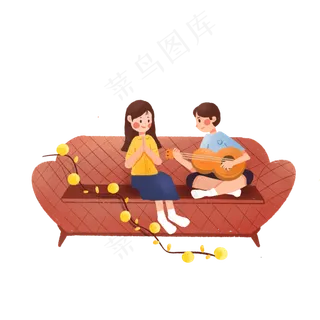 七夕情侣弹吉他表白