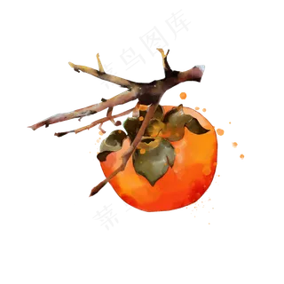 夏日夏天水果水彩风免扣电商