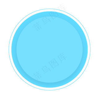手绘水彩创意渐变蓝色科技图形