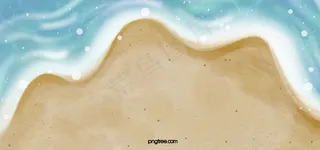 沙滩海浪海滩清凉