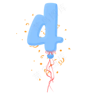 气球字体装饰图案免费下载