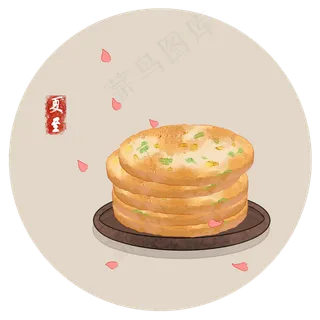 麦粽夏饼24节气夏至习俗
