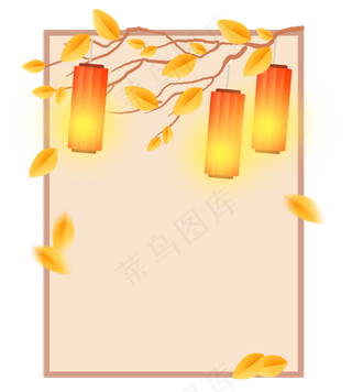 中国风灯笼边框