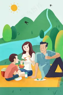 五一放假出游晒太阳享受阳光