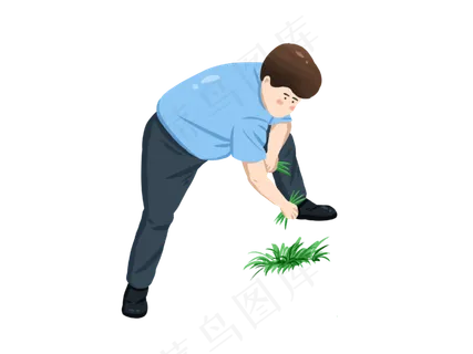 五一劳动节扁平风人民形象