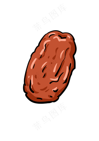 秋季养生红枣手绘设计图