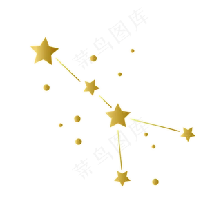 星座星空星星,免抠元素