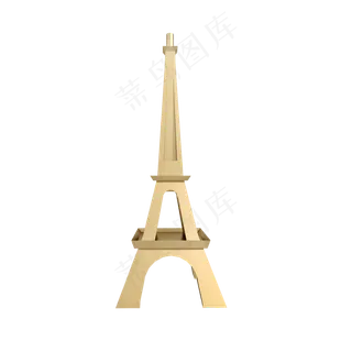 仿真金属铁塔摆件png图,免抠元素