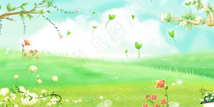 通用二十四节气立春背景