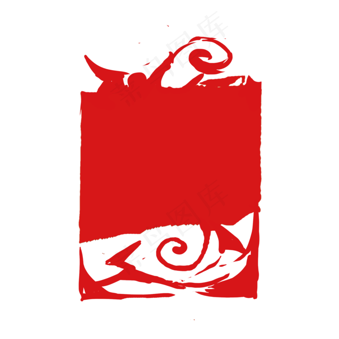 印章印泥朱砂中国红七,免抠元素(2000X2000(DPI:300))psd模版下载