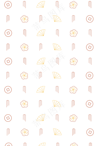 中国风春节底纹纹理,免抠元素