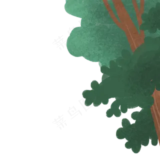 春天绿色大树下载