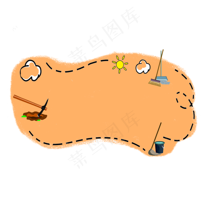 劳动节画框边框元素