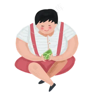 手绘清新端午节素材