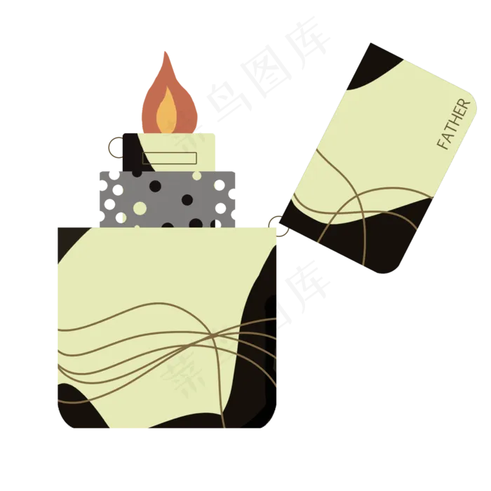 父亲节打火机(5000X5000(DPI:300))psd模版下载