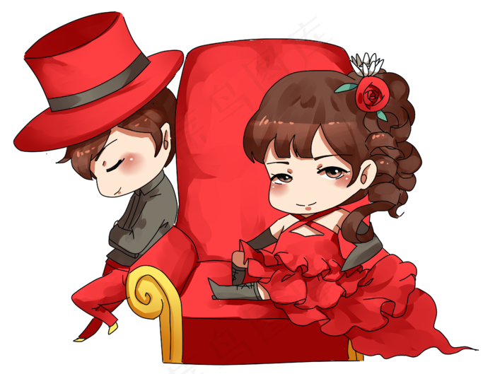 婚礼婚礼季结婚卡通