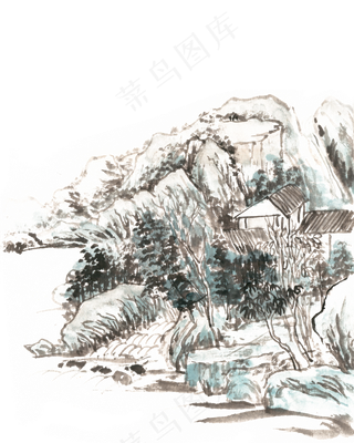 古意山水幽居图