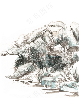 古意山水幽居图