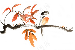 秋季里的小鸟,免抠元素