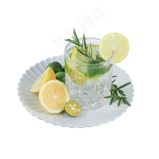 柠檬水饮料实拍,免抠元素