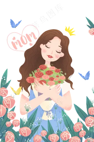 母亲节玫瑰花朵