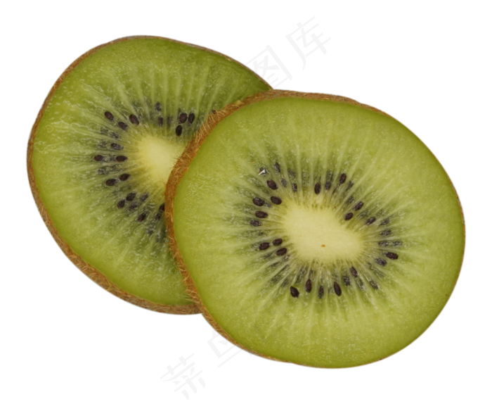 两片猕猴桃切片