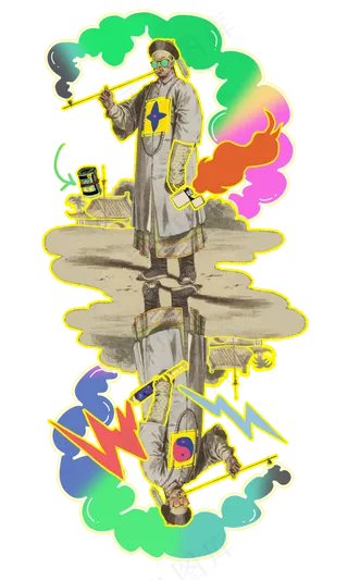 中国风国潮传统中国人物清朝官员