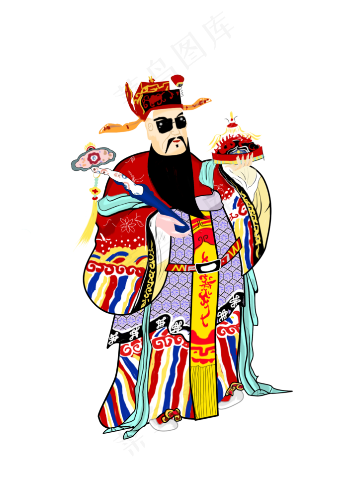 国潮财神(2480X3508(DPI:300))psd模版下载