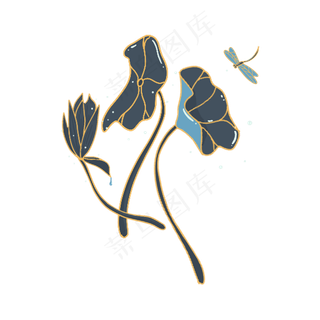 小暑大暑清凉莲花荷叶