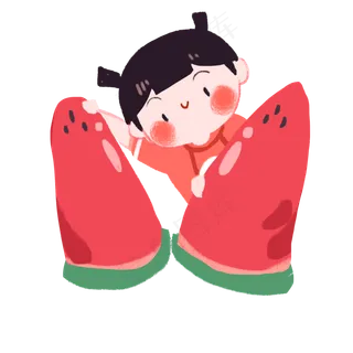 孩童与西瓜