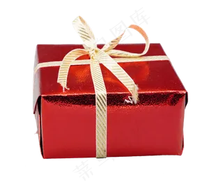 红色圣诞礼盒,免抠元素