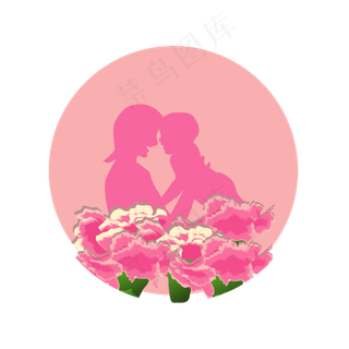 花装饰图案小粉花