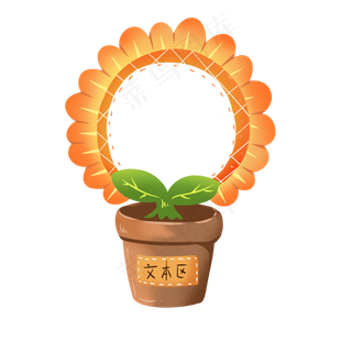 植物边框冰箱贴水果便签纸向日葵