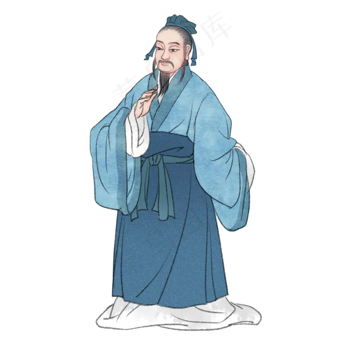 贾谊国学儒学名士,免抠元素(2000X2000(DPI:300))psd模版下载
