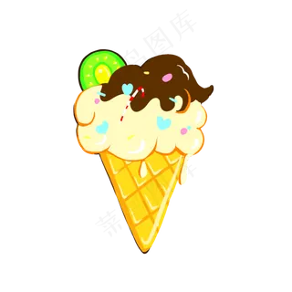 夏天夏日解暑巧克力冰淇淋